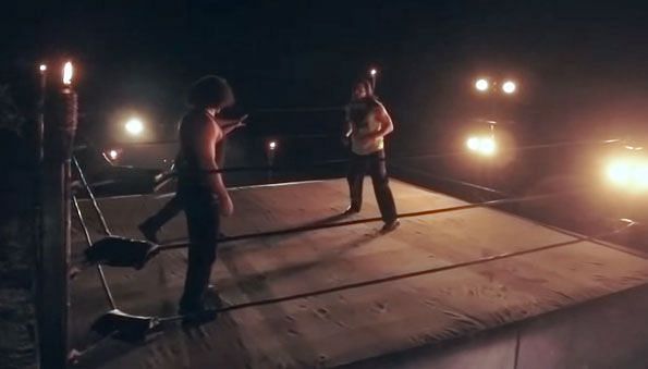 Matt Hardy and Jeff Hardy prepare to face each other